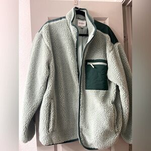 Goodfellow Green Fleece Jacket